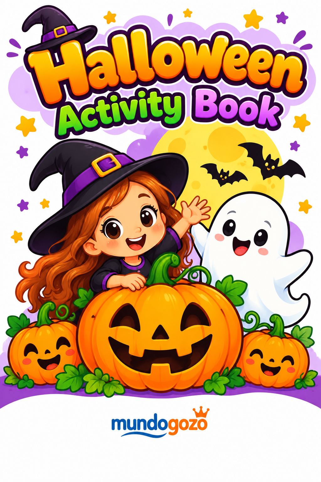 Portada del Halloween Activity Book de mundogozo